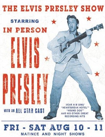 Posters Plechová cedule Elvis Presley - Show