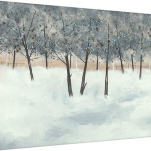 Posters Obraz na plátně Stuart Roy - Silver Trees on White