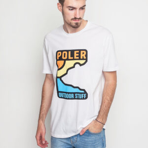Tričko Logo tee Poler Geo Bear White - Poler